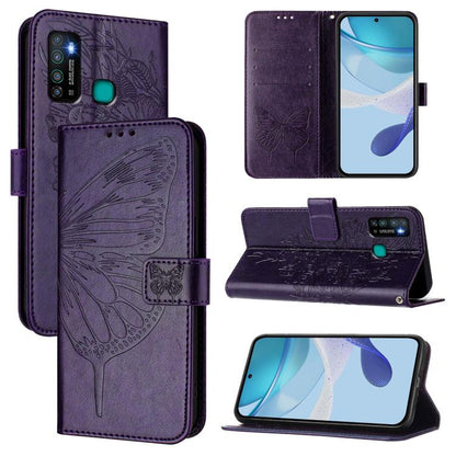 Embossed Butterfly Leather Phone Case, For Tecno Camon 20 Premier 5G, For Tecno Camon 20 Pro 5G, For Tecno Camon 20 / 20 Pro 4G, For Tecno Spark Go 2023/Pop 7/Pop 7 Pro, For Tecno Spark 9, For Tecno Pop 5c / Itel A23 Pro/A17                            ...