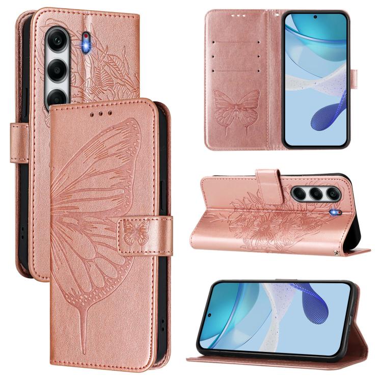Embossed Butterfly Leather Phone Case, For Tecno Camon 50 4G, For Tenco Pova Slirm / Spark Slirm, For Tecno Camon 40 Pro 4G, For Tecno Camon 40 Premier, For Tecno Camon 40 4G, For Tecno Spark 30 5G / Pova 6 Neo 5G, For Tecno Spark 30 5G / 6 Neo 5G     ...