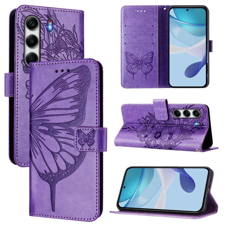 Embossed Butterfly Leather Phone Case, For Tecno Camon 50 4G, For Tenco Pova Slirm / Spark Slirm, For Tecno Camon 40 Pro 4G, For Tecno Camon 40 Premier, For Tecno Camon 40 4G, For Tecno Spark 30 5G / Pova 6 Neo 5G, For Tecno Spark 30 5G / 6 Neo 5G     ...