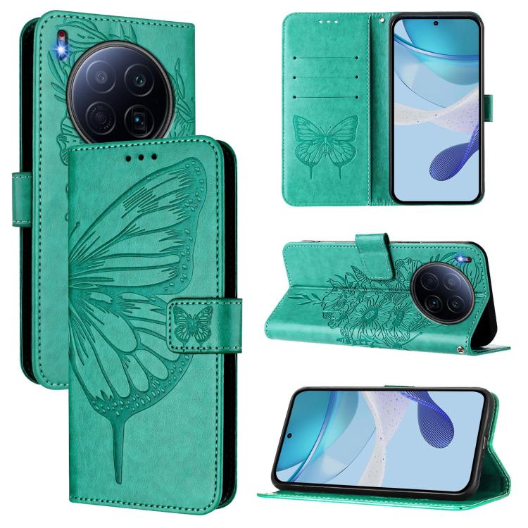 Embossed Butterfly Leather Phone Case, For Tecno Camon 50 4G, For Tenco Pova Slirm / Spark Slirm, For Tecno Camon 40 Pro 4G, For Tecno Camon 40 Premier, For Tecno Camon 40 4G, For Tecno Spark 30 5G / Pova 6 Neo 5G, For Tecno Spark 30 5G / 6 Neo 5G     ...