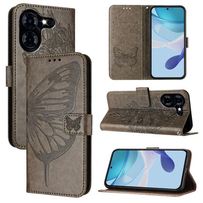 Embossed Butterfly Leather Phone Case, For Tecno Pova 6 5G, For Tecno Pova 6, For Tecno Camon 30 Pro, For Tecno Camon 30 4G / 5G, For Tecno Pova 6 Pro, For Tecno Spark 20 Pro+, For Tecno Spark 20 Pro, For Tecno Spark Go 2024 / Spark 20C                ...