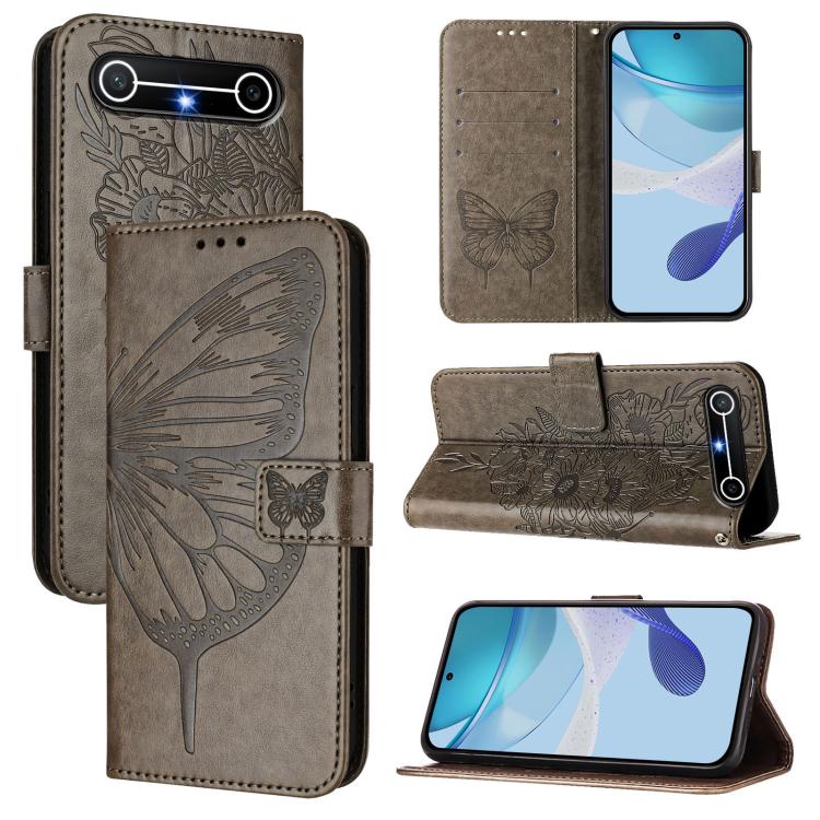 Embossed Butterfly Leather Phone Case, For Tecno Camon 50 4G, For Tenco Pova Slirm / Spark Slirm, For Tecno Camon 40 Pro 4G, For Tecno Camon 40 Premier, For Tecno Camon 40 4G, For Tecno Spark 30 5G / Pova 6 Neo 5G, For Tecno Spark 30 5G / 6 Neo 5G     ...