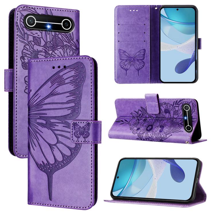 Embossed Butterfly Leather Phone Case, For Tecno Camon 50 4G, For Tenco Pova Slirm / Spark Slirm, For Tecno Camon 40 Pro 4G, For Tecno Camon 40 Premier, For Tecno Camon 40 4G, For Tecno Spark 30 5G / Pova 6 Neo 5G, For Tecno Spark 30 5G / 6 Neo 5G     ...