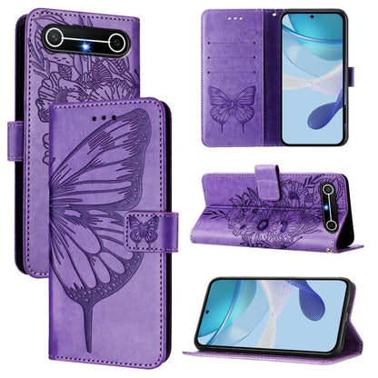 Embossed Butterfly Leather Phone Case, For Tecno Camon 50 4G, For Tenco Pova Slirm / Spark Slirm, For Tecno Camon 40 Pro 4G, For Tecno Camon 40 Premier, For Tecno Camon 40 4G, For Tecno Spark 30 5G / Pova 6 Neo 5G, For Tecno Spark 30 5G / 6 Neo 5G     ...