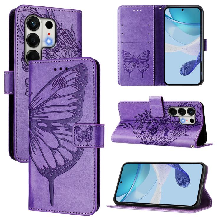 Embossed Butterfly Leather Phone Case, For Tecno Camon 50 4G, For Tenco Pova Slirm / Spark Slirm, For Tecno Camon 40 Pro 4G, For Tecno Camon 40 Premier, For Tecno Camon 40 4G, For Tecno Spark 30 5G / Pova 6 Neo 5G, For Tecno Spark 30 5G / 6 Neo 5G     ...