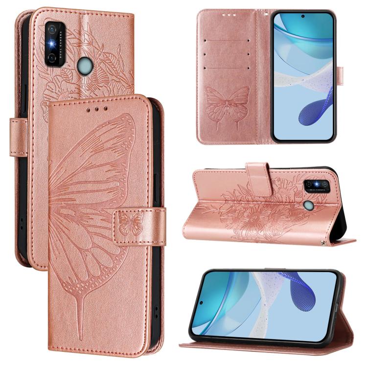Embossed Butterfly Leather Phone Case, For Tecno Camon 20 Premier 5G, For Tecno Camon 20 Pro 5G, For Tecno Camon 20 / 20 Pro 4G, For Tecno Spark Go 2023/Pop 7/Pop 7 Pro, For Tecno Spark 9, For Tecno Pop 5c / Itel A23 Pro/A17                            ...