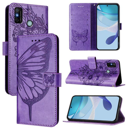 Embossed Butterfly Leather Phone Case, For Tecno Camon 20 Premier 5G, For Tecno Camon 20 Pro 5G, For Tecno Camon 20 / 20 Pro 4G, For Tecno Spark Go 2023/Pop 7/Pop 7 Pro, For Tecno Spark 9, For Tecno Pop 5c / Itel A23 Pro/A17                            ...