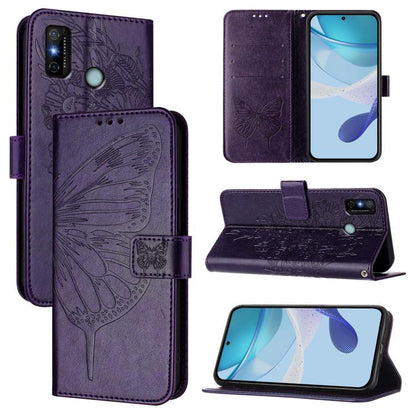 Embossed Butterfly Leather Phone Case, For Tecno Camon 20 Premier 5G, For Tecno Camon 20 Pro 5G, For Tecno Camon 20 / 20 Pro 4G, For Tecno Spark Go 2023/Pop 7/Pop 7 Pro, For Tecno Spark 9, For Tecno Pop 5c / Itel A23 Pro/A17                            ...