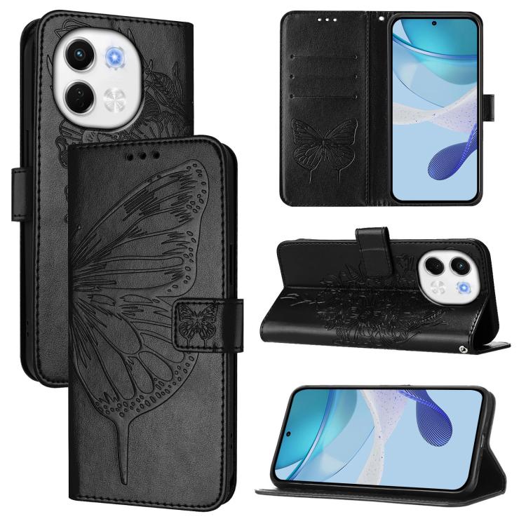Embossed Butterfly Leather Phone Case, For Tecno Camon 50 4G, For Tenco Pova Slirm / Spark Slirm, For Tecno Camon 40 Pro 4G, For Tecno Camon 40 Premier, For Tecno Camon 40 4G, For Tecno Spark 30 5G / Pova 6 Neo 5G, For Tecno Spark 30 5G / 6 Neo 5G     ...
