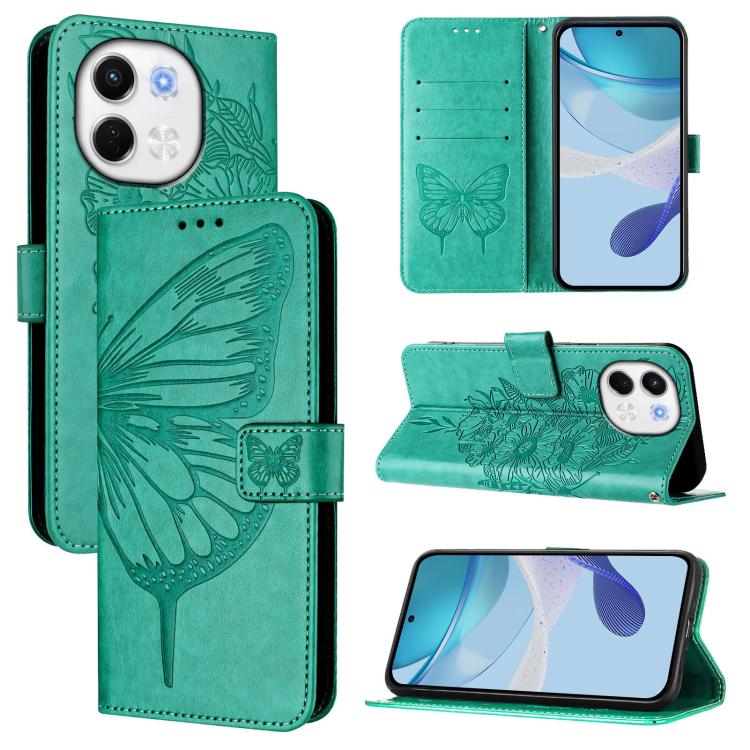 Embossed Butterfly Leather Phone Case, For Tecno Camon 50 4G, For Tenco Pova Slirm / Spark Slirm, For Tecno Camon 40 Pro 4G, For Tecno Camon 40 Premier, For Tecno Camon 40 4G, For Tecno Spark 30 5G / Pova 6 Neo 5G, For Tecno Spark 30 5G / 6 Neo 5G     ...