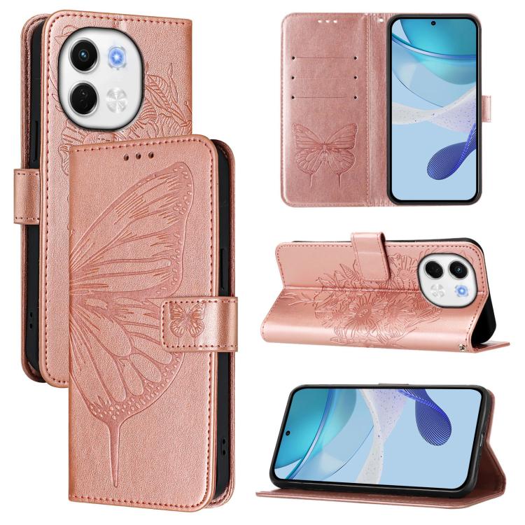 Embossed Butterfly Leather Phone Case, For Tecno Camon 50 4G, For Tenco Pova Slirm / Spark Slirm, For Tecno Camon 40 Pro 4G, For Tecno Camon 40 Premier, For Tecno Camon 40 4G, For Tecno Spark 30 5G / Pova 6 Neo 5G, For Tecno Spark 30 5G / 6 Neo 5G     ...