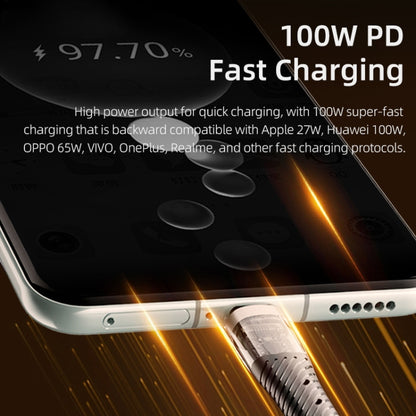 ROCK G20 Two to Three 5A USB+Type-C to 8 Pin+Type-C+Micro USB Fast Charging Data Cable, Length: 1.5m, 2 to 3