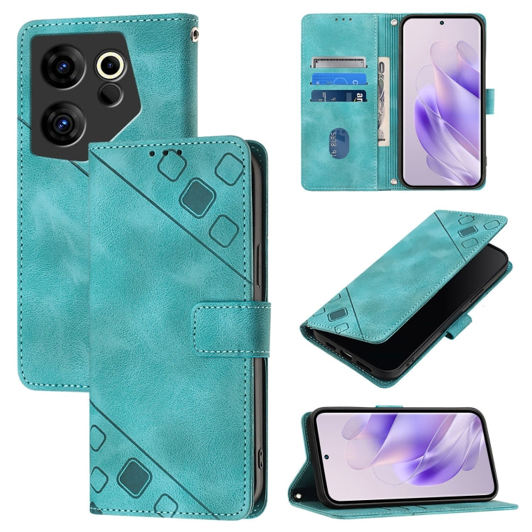 Skin Feel Embossed Leather Phone Case, For Tecno Spark 20 Pro+, For Tecno Spark 20 Pro, For Tecno Spark Go 2024 / Spark 20C, For Tecno Spark 20, For Tecno Pova 5 Pro 5G, For Tecno Pova Neo 3, For Tecno Pova 5 4G, For Tecno Camon 20 Premier 5G          ...