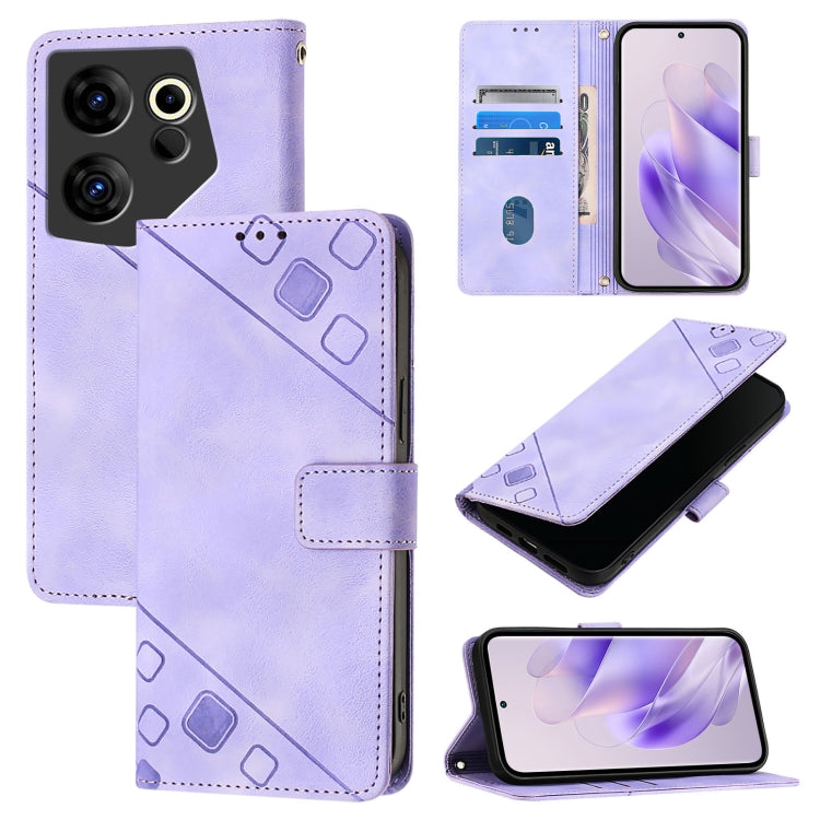 Skin Feel Embossed Leather Phone Case, For Tecno Spark 20 Pro+, For Tecno Spark 20 Pro, For Tecno Spark Go 2024 / Spark 20C, For Tecno Spark 20, For Tecno Pova 5 Pro 5G, For Tecno Pova Neo 3, For Tecno Pova 5 4G, For Tecno Camon 20 Premier 5G          ...