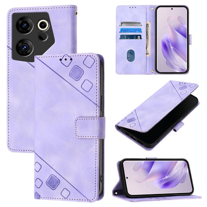 Skin Feel Embossed Leather Phone Case, For Tecno Spark 20 Pro+, For Tecno Spark 20 Pro, For Tecno Spark Go 2024 / Spark 20C, For Tecno Spark 20, For Tecno Pova 5 Pro 5G, For Tecno Pova Neo 3, For Tecno Pova 5 4G, For Tecno Camon 20 Premier 5G          ...