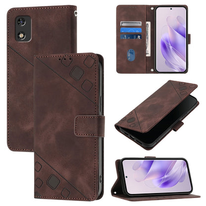 Skin Feel Embossed Leather Phone Case, For Tecno Spark 20 Pro+, For Tecno Spark 20 Pro, For Tecno Spark Go 2024 / Spark 20C, For Tecno Spark 20, For Tecno Pova 5 Pro 5G, For Tecno Pova Neo 3, For Tecno Pova 5 4G, For Tecno Camon 20 Premier 5G          ...
