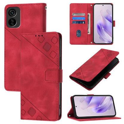 Skin Feel Embossed Leather Phone Case, For Tecno Camon 50 4G, For Tecno Spark Slim 5G, For Tecno Camon 40 Pro 4G, For Tecno Camon 40 Premier, For Tecno Camon 40 4G, For Tecno Spark 30 5G / Pova 6 Neo 5G, For Tecno Spark 30C 5G / Pop 9 5G, For Tecno Pop...