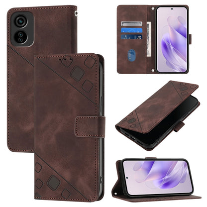 Skin Feel Embossed Leather Phone Case, For Tecno Camon 50 4G, For Tecno Spark Slim 5G, For Tecno Camon 40 Pro 4G, For Tecno Camon 40 Premier, For Tecno Camon 40 4G, For Tecno Spark 30 5G / Pova 6 Neo 5G, For Tecno Spark 30C 5G / Pop 9 5G, For Tecno Pop...
