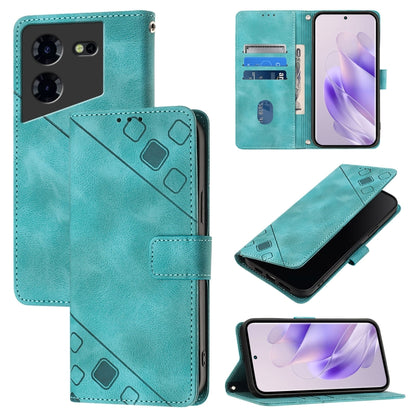 Skin Feel Embossed Leather Phone Case, For Tecno Spark 20 Pro+, For Tecno Spark 20 Pro, For Tecno Spark Go 2024 / Spark 20C, For Tecno Spark 20, For Tecno Pova 5 Pro 5G, For Tecno Pova Neo 3, For Tecno Pova 5 4G, For Tecno Camon 20 Premier 5G          ...