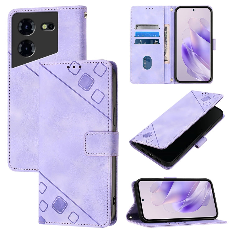 Skin Feel Embossed Leather Phone Case, For Tecno Spark 20 Pro+, For Tecno Spark 20 Pro, For Tecno Spark Go 2024 / Spark 20C, For Tecno Spark 20, For Tecno Pova 5 Pro 5G, For Tecno Pova Neo 3, For Tecno Pova 5 4G, For Tecno Camon 20 Premier 5G          ...