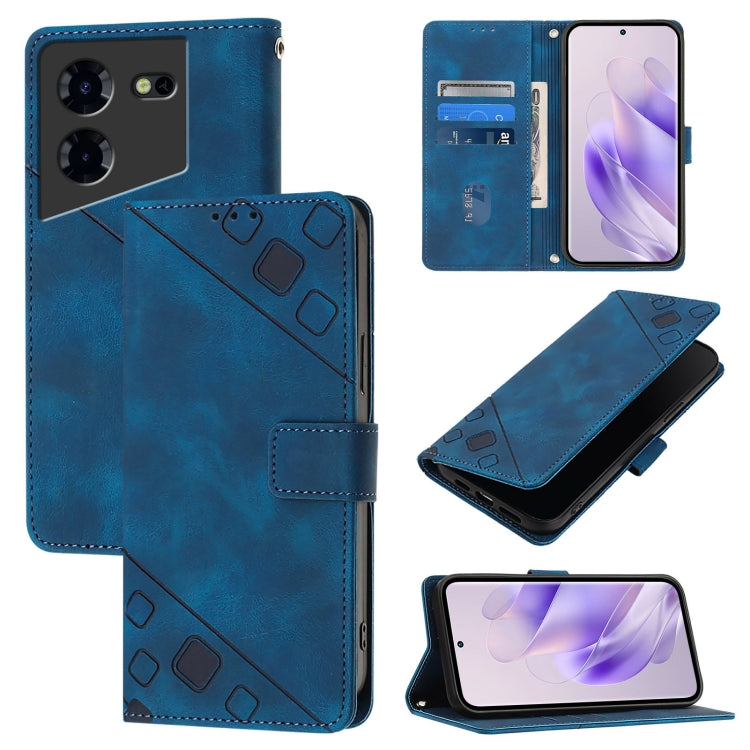 Skin Feel Embossed Leather Phone Case, For Tecno Spark 20 Pro+, For Tecno Spark 20 Pro, For Tecno Spark Go 2024 / Spark 20C, For Tecno Spark 20, For Tecno Pova 5 Pro 5G, For Tecno Pova Neo 3, For Tecno Pova 5 4G, For Tecno Camon 20 Premier 5G          ...
