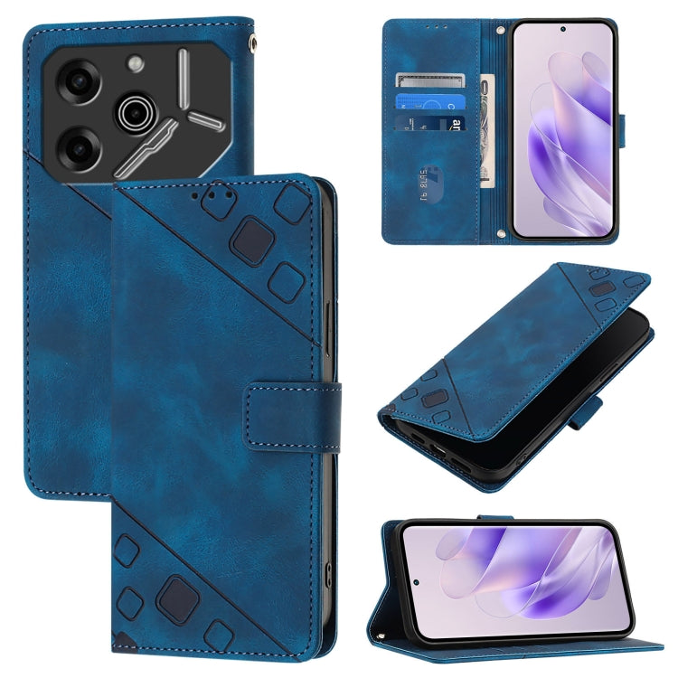 Skin Feel Embossed Leather Phone Case, For Tecno Camon 50 4G, For Tecno Spark Slim 5G, For Tecno Camon 40 Pro 4G, For Tecno Camon 40 Premier, For Tecno Camon 40 4G, For Tecno Spark 30 5G / Pova 6 Neo 5G, For Tecno Spark 30C 5G / Pop 9 5G, For Tecno Pop...