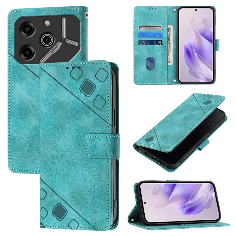 Skin Feel Embossed Leather Phone Case, For Tecno Camon 50 4G, For Tecno Spark Slim 5G, For Tecno Camon 40 Pro 4G, For Tecno Camon 40 Premier, For Tecno Camon 40 4G, For Tecno Spark 30 5G / Pova 6 Neo 5G, For Tecno Spark 30C 5G / Pop 9 5G, For Tecno Pop...