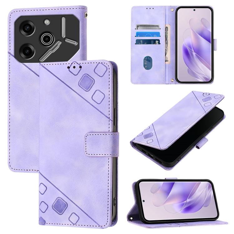 Skin Feel Embossed Leather Phone Case, For Tecno Camon 50 4G, For Tecno Spark Slim 5G, For Tecno Camon 40 Pro 4G, For Tecno Camon 40 Premier, For Tecno Camon 40 4G, For Tecno Spark 30 5G / Pova 6 Neo 5G, For Tecno Spark 30C 5G / Pop 9 5G, For Tecno Pop...