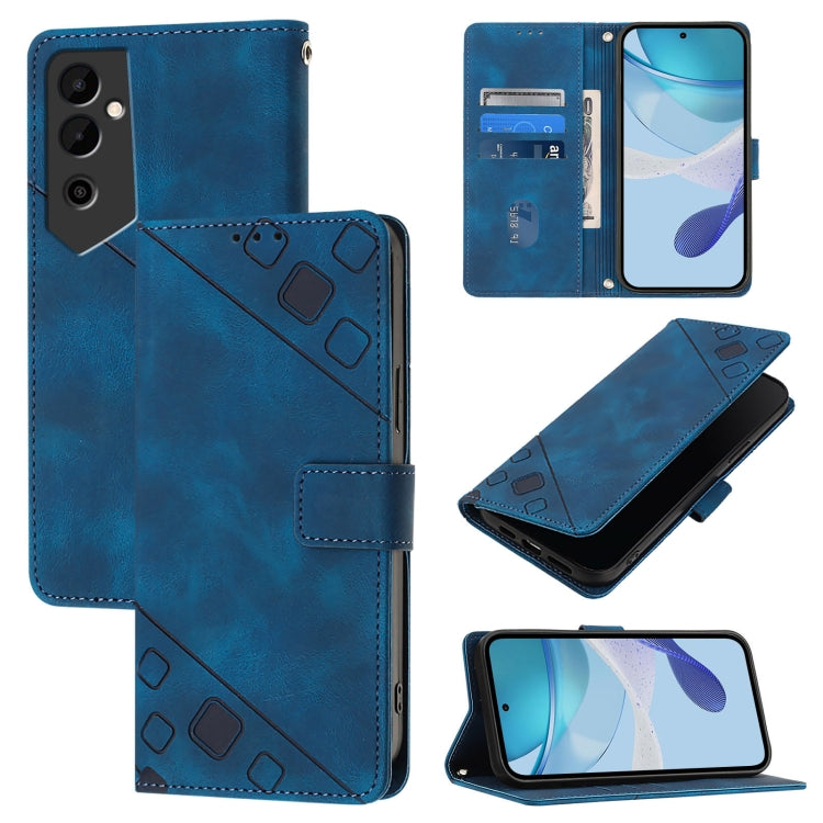 Skin Feel Embossed Leather Phone Case, For Tecno Spark 20 Pro+, For Tecno Spark 20 Pro, For Tecno Spark Go 2024 / Spark 20C, For Tecno Spark 20, For Tecno Pova 5 Pro 5G, For Tecno Pova Neo 3, For Tecno Pova 5 4G, For Tecno Camon 20 Premier 5G          ...