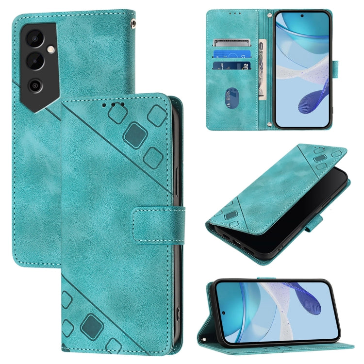 Skin Feel Embossed Leather Phone Case, For Tecno Spark 20 Pro+, For Tecno Spark 20 Pro, For Tecno Spark Go 2024 / Spark 20C, For Tecno Spark 20, For Tecno Pova 5 Pro 5G, For Tecno Pova Neo 3, For Tecno Pova 5 4G, For Tecno Camon 20 Premier 5G          ...