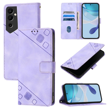 Skin Feel Embossed Leather Phone Case, For Tecno Spark 20 Pro+, For Tecno Spark 20 Pro, For Tecno Spark Go 2024 / Spark 20C, For Tecno Spark 20, For Tecno Pova 5 Pro 5G, For Tecno Pova Neo 3, For Tecno Pova 5 4G, For Tecno Camon 20 Premier 5G          ...