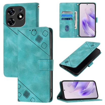 Skin Feel Embossed Leather Phone Case, For Tecno Camon 50 4G, For Tecno Spark Slim 5G, For Tecno Camon 40 Pro 4G, For Tecno Camon 40 Premier, For Tecno Camon 40 4G, For Tecno Spark 30 5G / Pova 6 Neo 5G, For Tecno Spark 30C 5G / Pop 9 5G, For Tecno Pop...