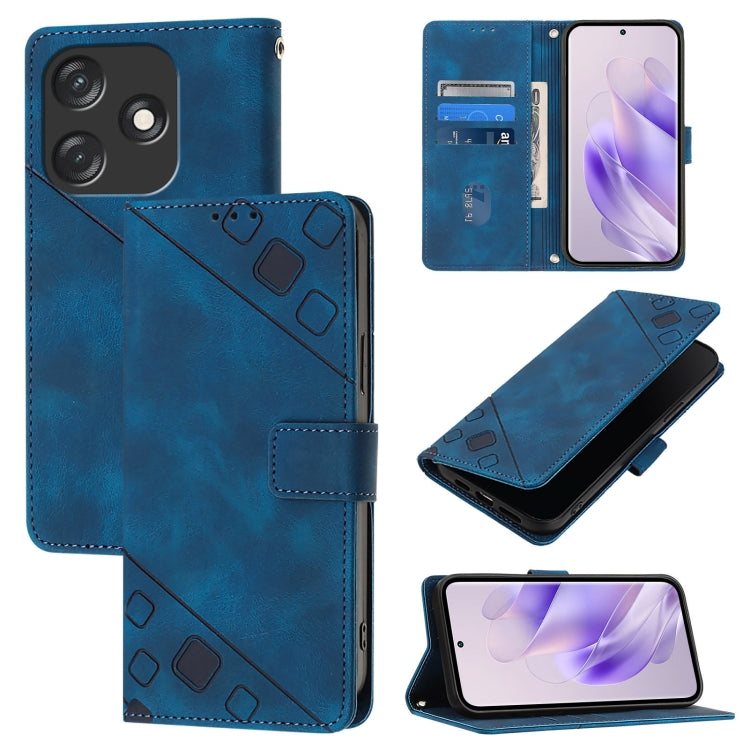 Skin Feel Embossed Leather Phone Case, For Tecno Spark 20 Pro+, For Tecno Spark 20 Pro, For Tecno Spark Go 2024 / Spark 20C, For Tecno Spark 20, For Tecno Pova 5 Pro 5G, For Tecno Pova Neo 3, For Tecno Pova 5 4G, For Tecno Camon 20 Premier 5G          ...