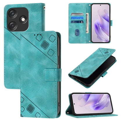 Skin Feel Embossed Leather Phone Case, For Tecno Spark 20 Pro+, For Tecno Spark 20 Pro, For Tecno Spark Go 2024 / Spark 20C, For Tecno Spark 20, For Tecno Pova 5 Pro 5G, For Tecno Pova Neo 3, For Tecno Pova 5 4G, For Tecno Camon 20 Premier 5G          ...