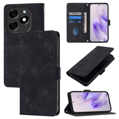 Skin Feel Embossed Leather Phone Case, For Tecno Spark 20 Pro+, For Tecno Spark 20 Pro, For Tecno Spark Go 2024 / Spark 20C, For Tecno Spark 20, For Tecno Pova 5 Pro 5G, For Tecno Pova Neo 3, For Tecno Pova 5 4G, For Tecno Camon 20 Premier 5G          ...