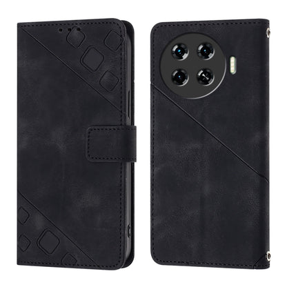 Skin Feel Embossed Leather Phone Case, For Tecno Spark 20 Pro+, For Tecno Spark 20 Pro, For Tecno Spark Go 2024 / Spark 20C, For Tecno Spark 20, For Tecno Pova 5 Pro 5G, For Tecno Pova Neo 3, For Tecno Pova 5 4G, For Tecno Camon 20 Premier 5G          ...