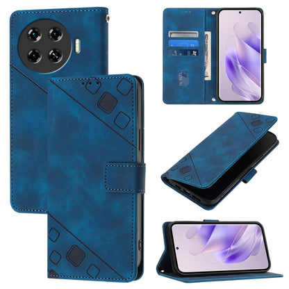 Skin Feel Embossed Leather Phone Case, For Tecno Spark 20 Pro+, For Tecno Spark 20 Pro, For Tecno Spark Go 2024 / Spark 20C, For Tecno Spark 20, For Tecno Pova 5 Pro 5G, For Tecno Pova Neo 3, For Tecno Pova 5 4G, For Tecno Camon 20 Premier 5G          ...