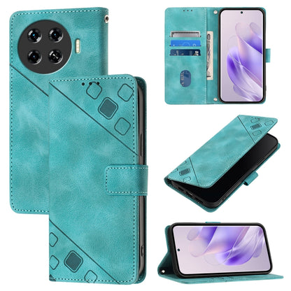Skin Feel Embossed Leather Phone Case, For Tecno Spark 20 Pro+, For Tecno Spark 20 Pro, For Tecno Spark Go 2024 / Spark 20C, For Tecno Spark 20, For Tecno Pova 5 Pro 5G, For Tecno Pova Neo 3, For Tecno Pova 5 4G, For Tecno Camon 20 Premier 5G          ...