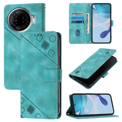 Skin Feel Embossed Leather Phone Case, For Tecno Camon 50 4G, For Tecno Spark Slim 5G, For Tecno Camon 40 Pro 4G, For Tecno Camon 40 Premier, For Tecno Camon 40 4G, For Tecno Spark 30 5G / Pova 6 Neo 5G, For Tecno Spark 30C 5G / Pop 9 5G, For Tecno Pop...