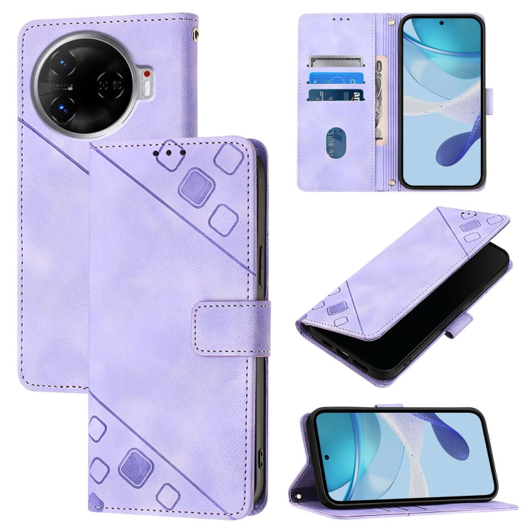 Skin Feel Embossed Leather Phone Case, For Tecno Camon 50 4G, For Tecno Spark Slim 5G, For Tecno Camon 40 Pro 4G, For Tecno Camon 40 Premier, For Tecno Camon 40 4G, For Tecno Spark 30 5G / Pova 6 Neo 5G, For Tecno Spark 30C 5G / Pop 9 5G, For Tecno Pop...