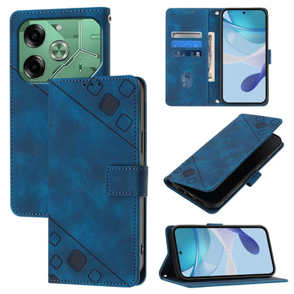 Skin Feel Embossed Leather Phone Case, For Tecno Camon 50 4G, For Tecno Spark Slim 5G, For Tecno Camon 40 Pro 4G, For Tecno Camon 40 Premier, For Tecno Camon 40 4G, For Tecno Spark 30 5G / Pova 6 Neo 5G, For Tecno Spark 30C 5G / Pop 9 5G, For Tecno Pop...