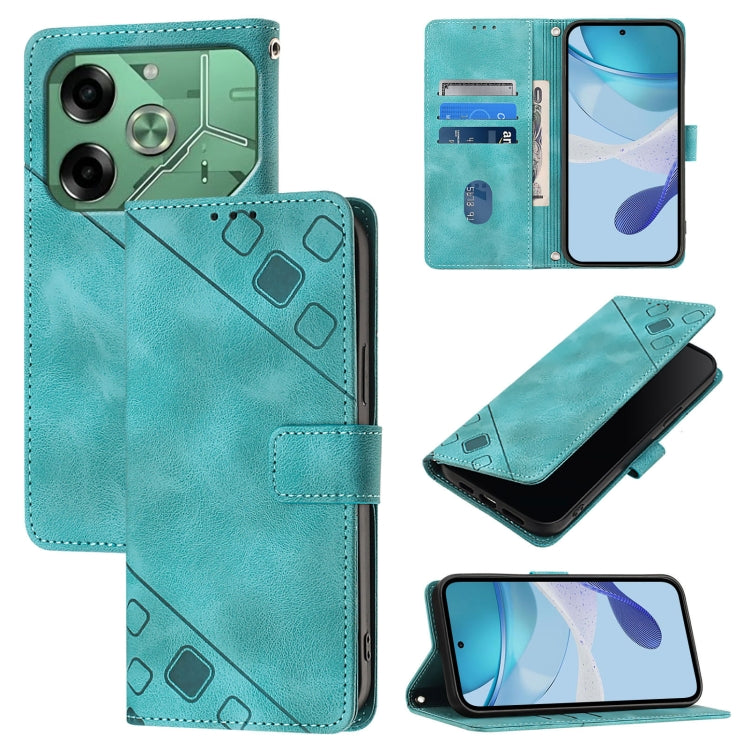 Skin Feel Embossed Leather Phone Case, For Tecno Camon 50 4G, For Tecno Spark Slim 5G, For Tecno Camon 40 Pro 4G, For Tecno Camon 40 Premier, For Tecno Camon 40 4G, For Tecno Spark 30 5G / Pova 6 Neo 5G, For Tecno Spark 30C 5G / Pop 9 5G, For Tecno Pop...