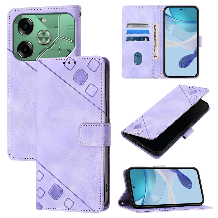 Skin Feel Embossed Leather Phone Case, For Tecno Camon 50 4G, For Tecno Spark Slim 5G, For Tecno Camon 40 Pro 4G, For Tecno Camon 40 Premier, For Tecno Camon 40 4G, For Tecno Spark 30 5G / Pova 6 Neo 5G, For Tecno Spark 30C 5G / Pop 9 5G, For Tecno Pop...