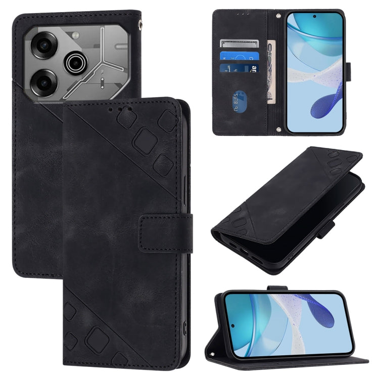 Skin Feel Embossed Leather Phone Case, For Tecno Camon 50 4G, For Tecno Spark Slim 5G, For Tecno Camon 40 Pro 4G, For Tecno Camon 40 Premier, For Tecno Camon 40 4G, For Tecno Spark 30 5G / Pova 6 Neo 5G, For Tecno Spark 30C 5G / Pop 9 5G, For Tecno Pop...