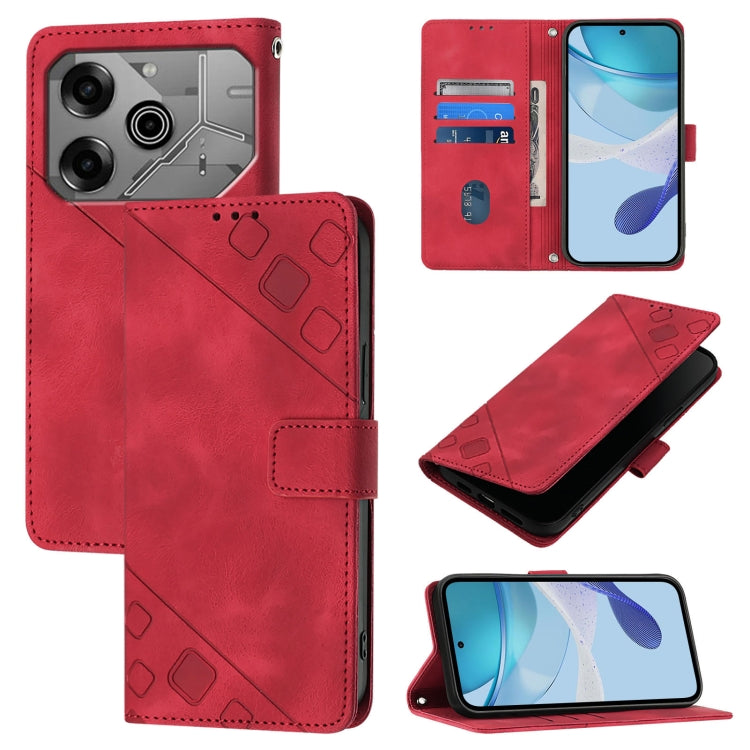 Skin Feel Embossed Leather Phone Case, For Tecno Camon 50 4G, For Tecno Spark Slim 5G, For Tecno Camon 40 Pro 4G, For Tecno Camon 40 Premier, For Tecno Camon 40 4G, For Tecno Spark 30 5G / Pova 6 Neo 5G, For Tecno Spark 30C 5G / Pop 9 5G, For Tecno Pop...