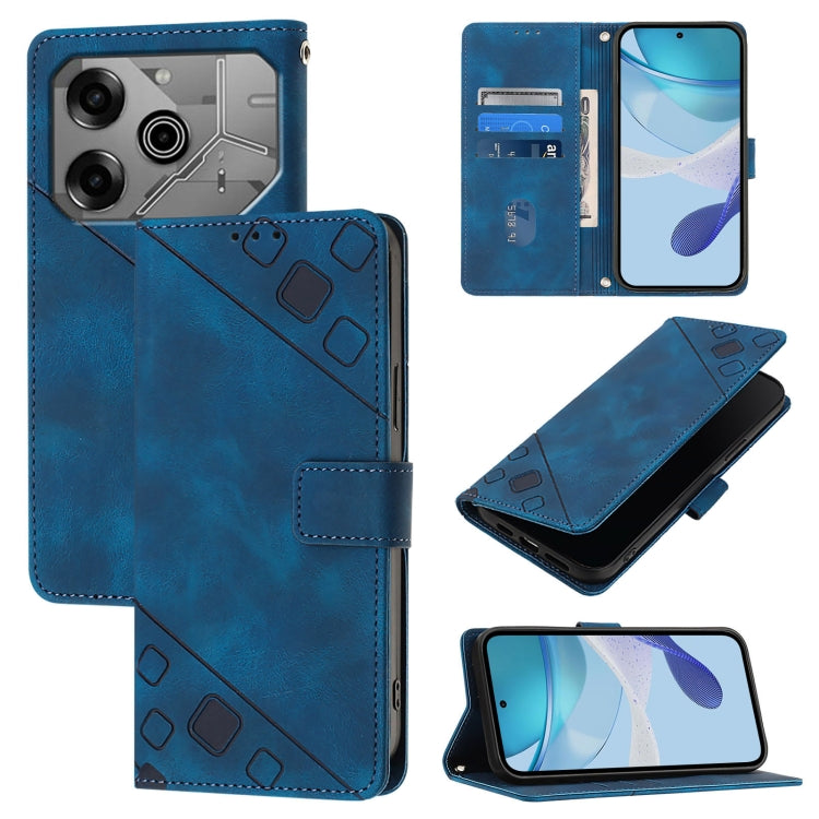 Skin Feel Embossed Leather Phone Case, For Tecno Camon 50 4G, For Tecno Spark Slim 5G, For Tecno Camon 40 Pro 4G, For Tecno Camon 40 Premier, For Tecno Camon 40 4G, For Tecno Spark 30 5G / Pova 6 Neo 5G, For Tecno Spark 30C 5G / Pop 9 5G, For Tecno Pop...