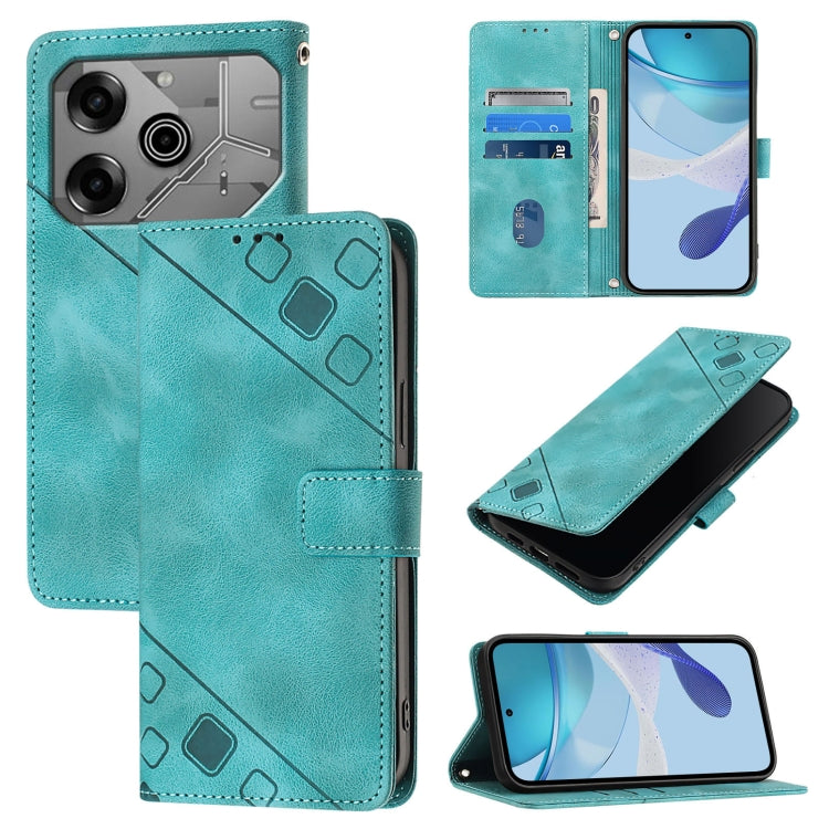 Skin Feel Embossed Leather Phone Case, For Tecno Camon 50 4G, For Tecno Spark Slim 5G, For Tecno Camon 40 Pro 4G, For Tecno Camon 40 Premier, For Tecno Camon 40 4G, For Tecno Spark 30 5G / Pova 6 Neo 5G, For Tecno Spark 30C 5G / Pop 9 5G, For Tecno Pop...