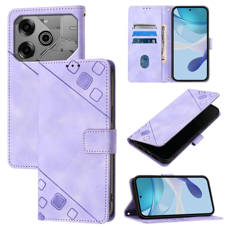 Skin Feel Embossed Leather Phone Case, For Tecno Camon 50 4G, For Tecno Spark Slim 5G, For Tecno Camon 40 Pro 4G, For Tecno Camon 40 Premier, For Tecno Camon 40 4G, For Tecno Spark 30 5G / Pova 6 Neo 5G, For Tecno Spark 30C 5G / Pop 9 5G, For Tecno Pop...