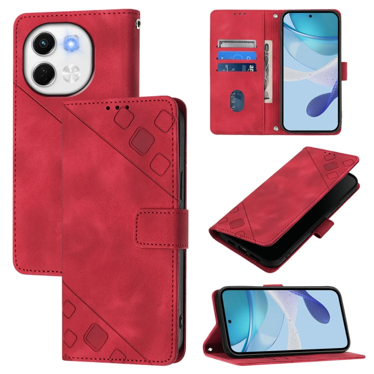 Skin Feel Embossed Leather Phone Case, For Tecno Camon 50 4G, For Tecno Spark Slim 5G, For Tecno Camon 40 Pro 4G, For Tecno Camon 40 Premier, For Tecno Camon 40 4G, For Tecno Spark 30 5G / Pova 6 Neo 5G, For Tecno Spark 30C 5G / Pop 9 5G, For Tecno Pop...