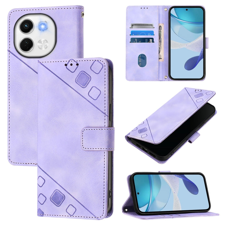 Skin Feel Embossed Leather Phone Case, For Tecno Camon 50 4G, For Tecno Spark Slim 5G, For Tecno Camon 40 Pro 4G, For Tecno Camon 40 Premier, For Tecno Camon 40 4G, For Tecno Spark 30 5G / Pova 6 Neo 5G, For Tecno Spark 30C 5G / Pop 9 5G, For Tecno Pop...